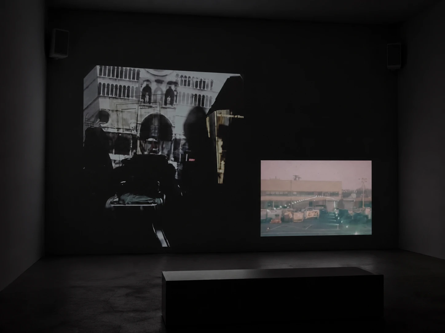 Installation view of In Conversation with Mekas